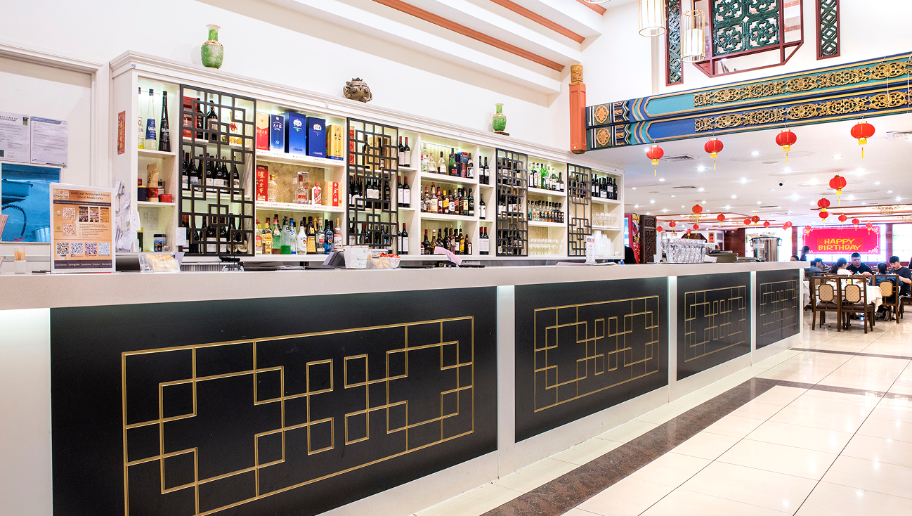Gold Leaf Preston front counter