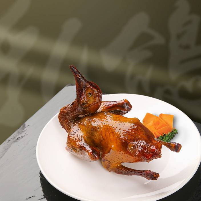 Roast whole pigeon